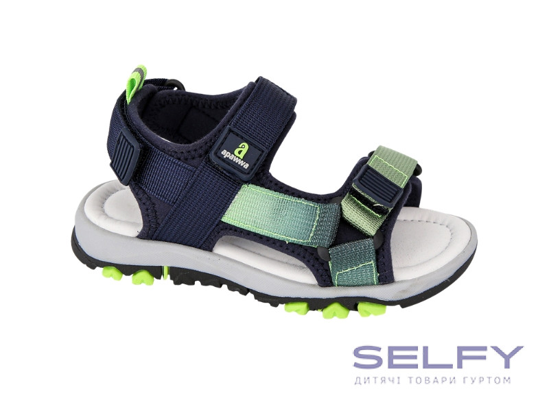 Босоножки детские Apawwa ABX0203P navy-green 31-36, Фото 1