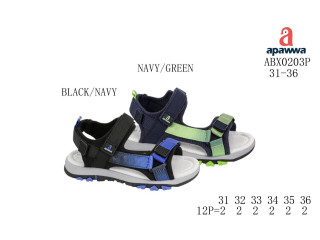 Кроссовки Apawwa ABX0203P black-navy 31-36