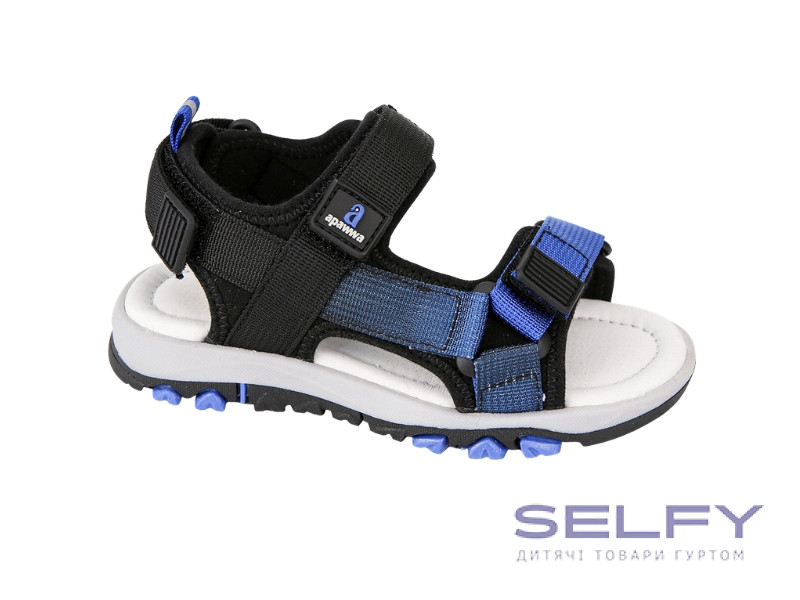 Босоножки детские Apawwa ABX0203P black-navy 31-36, Фото 1