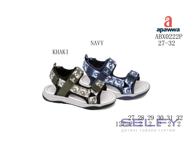 Босоніжки дитячі Apawwa ABX0222P navy 27-32, Фото 1