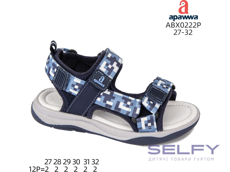 Босоножки детские Apawwa ABX0222P navy 27-32, Фото 1