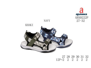 Босоніжки дитячі Apawwa ABX0222P khaki 27-32