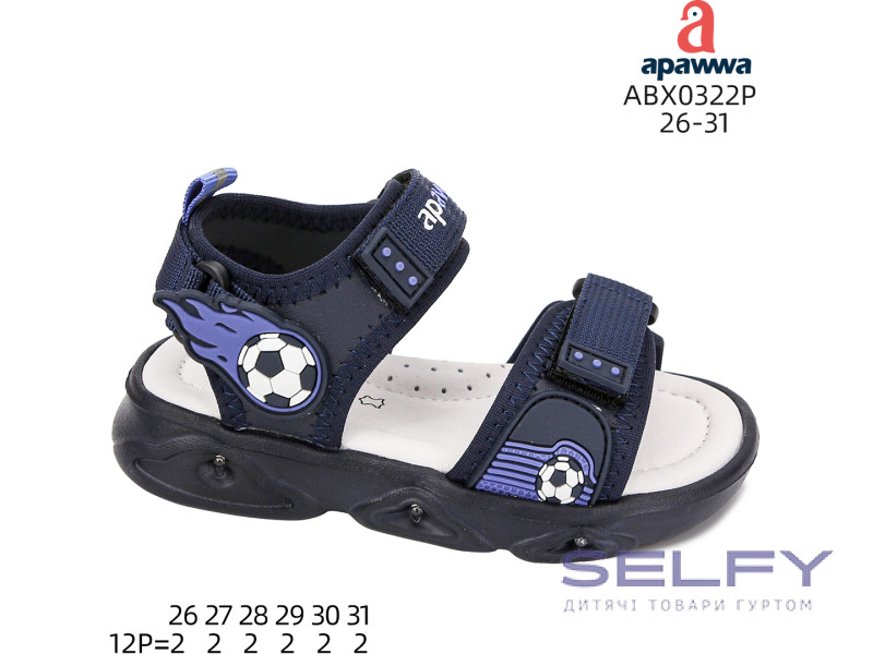 Босоножки детские Apawwa ABX0322P navy 26-31, Фото 1