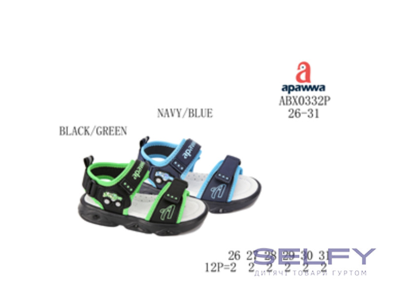 Босоніжки дитячі Apawwa ABX0332P navy-blue 26-31, Фото 1