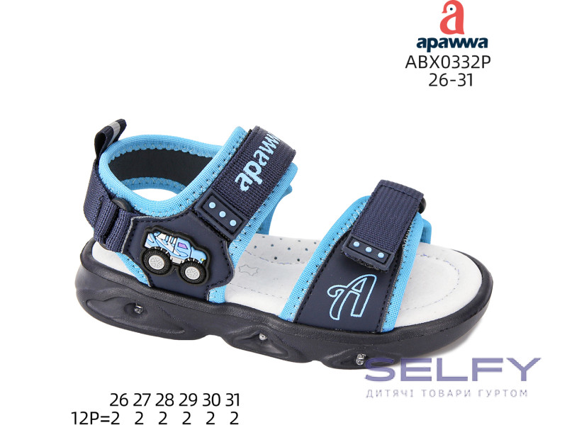 Босоножки детские Apawwa ABX0332P navy-blue 26-31, Фото 1
