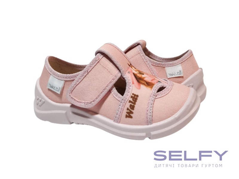 Margo 26-31 рожева, рожева підошва, дівчинка з коником, 28 i 29 подвоєні, Фото 1