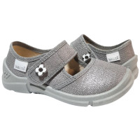 Laura 26-32 сіра, сіра підошва, брошка квітка, 28 i 29 подвоєні