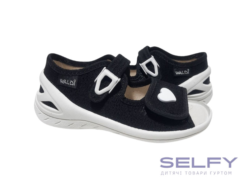 Єва 24-30 чорна, біле серце, Фото 1