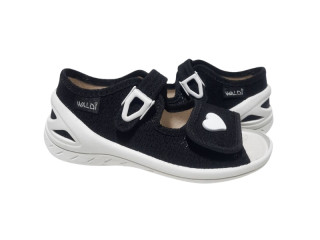 Єва 24-30 чорна, біле серце