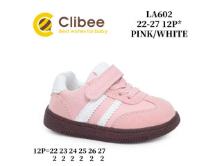 Кроссовки Clibee LA602 pink-white 22-27