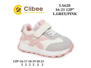 Кроссовки Clibee LA628 l.grey-pink 16-21