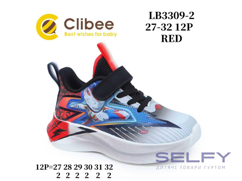 Кросівки дитячі Clibee LB3309-2 red 27-32, Фото 1