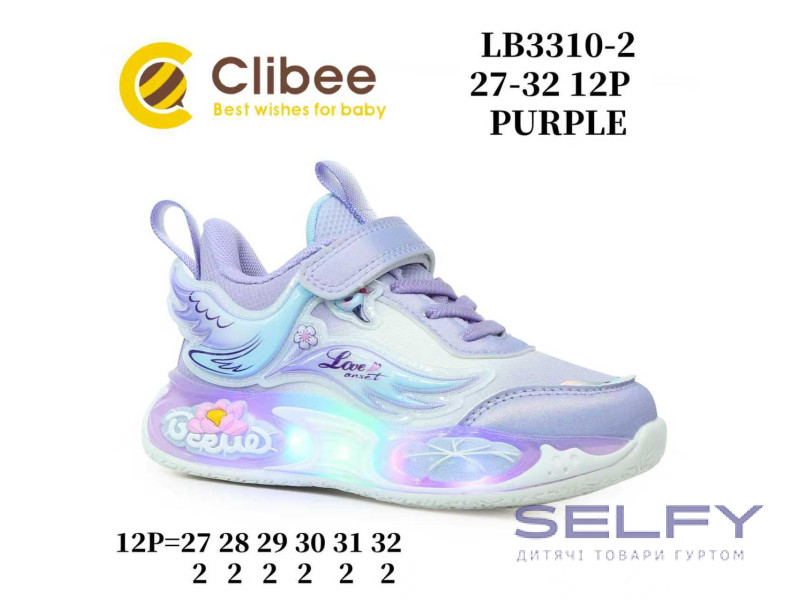 Кросівки дитячі Clibee LB3310-2 purple 27-32, Фото 1