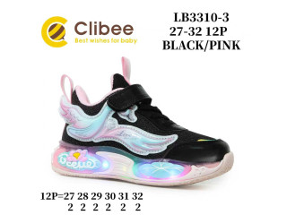 Кросівки дитячі Clibee LB3310-3 black-pink 27-32