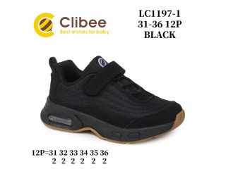 Кросівки дитячі Clibee LC1197-1 black 31-36