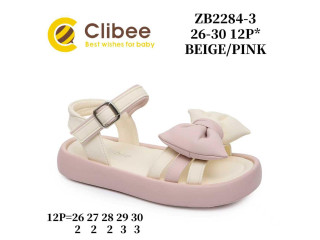 Босоніжки дитячі Clibee ZB2284-3 beige-pink 26-30
