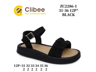 Босоніжки дитячі Clibee ZC2286-1 black 31-36