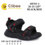 Босоножки детские Clibee AB701-1 black-red 26-31 Босоножки детские Clibee AB701-1 black-red 26-31