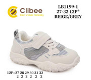 Кросівки дитячі Clibee LB1199-1 beige-grey 27-32