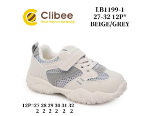 Кроссовки детские Clibee LB1199-1 beige-grey 27-32