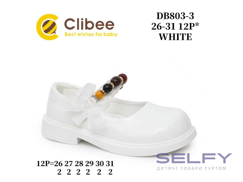 Туфли Clibee DB803-3 white 26-31, Фото 1
