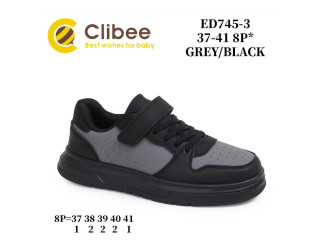 Кроссовки детские Clibee ED745-3 grey-black 37-41