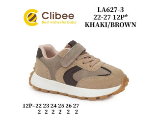 Кросівки Clibee LA627-3 khaki-brown 22-27