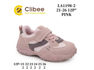 Кроссовки детские Clibee LA1198-2 pink 21-26