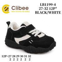 Кросівки дитячі Clibee LB1199-4 black-white 27-32