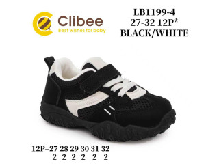 Кроссовки детские Clibee LB1199-4 black-white 27-32