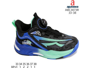 Кросівки дитячі Apawwa ABC3073R black 33-38