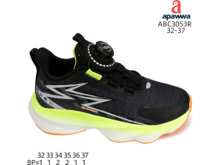 Кроссовки детские Apawwa ABC3053R black 32-37