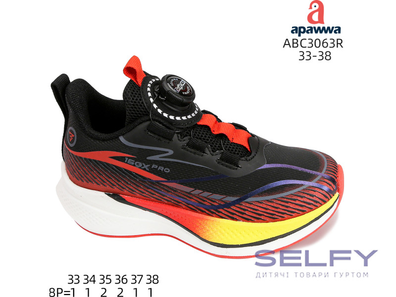 Кросівки дитячі Apawwa ABC3063R black 33-38, Фото 3