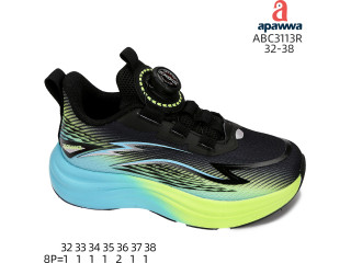 Кроссовки детские Apawwa ABC3113R black 32-38