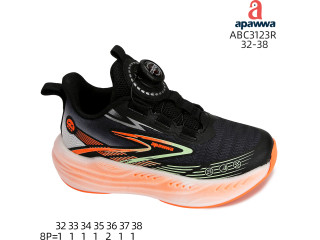 Кросівки дитячі Apawwa ABC3123R black 32-38