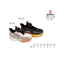 Кроссовки детские Apawwa ABC3133R black 32-38