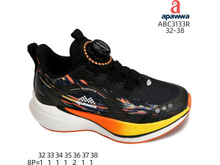 Кроссовки детские Apawwa ABC3133R black 32-38