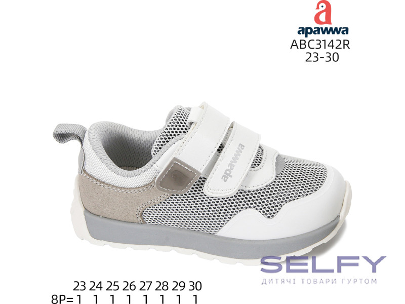 Кроссовки детские Apawwa ABC3142R grey 23-30, Фото 1