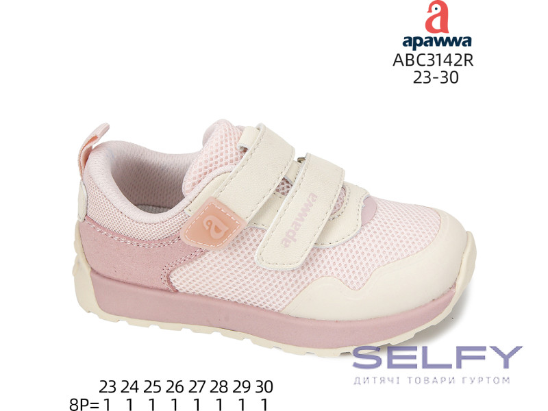 Кроссовки детские Apawwa ABC3142R pink 23-30, Фото 1