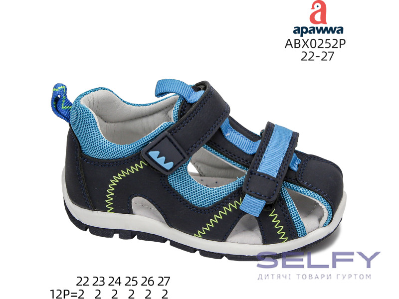 Босоніжки дитячі Apawwa ABX0252P navy 22-27, Фото 1