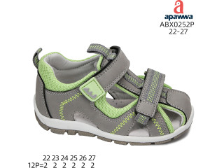 Босоніжки дитячі Apawwa ABX0252P grey 22-27