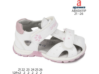 Босоніжки дитячі Apawwa ABX0411P white 21-26