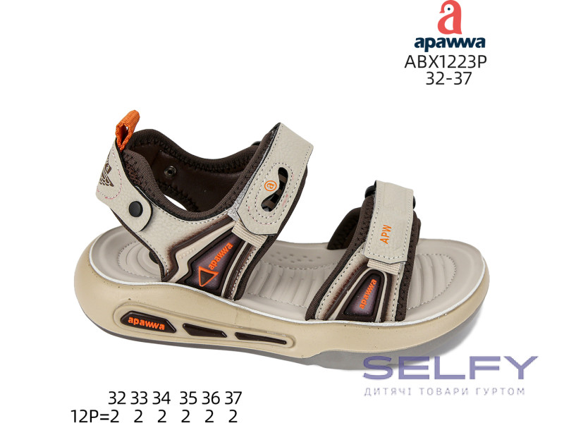 Босоніжки дитячі Apawwa ABX1223P beige 32-37, Фото 1