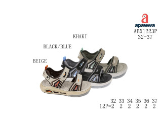 Босоножки детские Apawwa ABX1223P black-blue 32-37