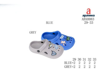 Кроксы Apawwa ABX0083 grey 29-33