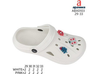 Крокси Apawwa ABX0103 white 29-33