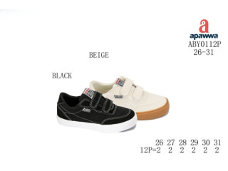 Кеди дитячі Apawwa ABY0112P black 26-31