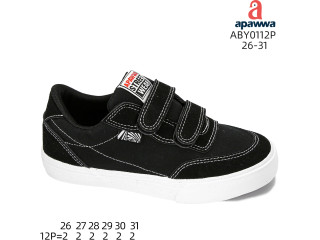 Кеди дитячі Apawwa ABY0112P black 26-31