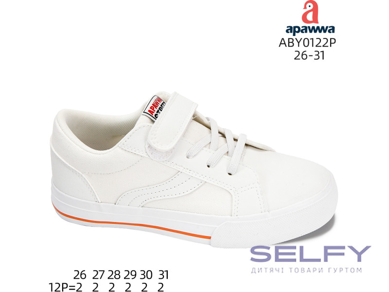 Кеди дитячі Apawwa ABY0122P white 26-31, Фото 1