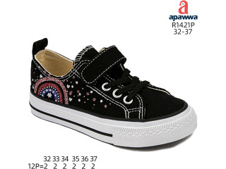 Кеди Apawwa R1421P black 32-37